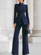 Nymphadora | Blazer Suit Set With Long Sleeves For Women