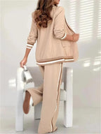 Edmee | Wide Leg Blazer And Pants Set For Women