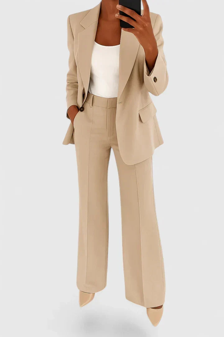 Honora | Wide Leg Blazer Suit Set For Women
