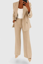 Honora | Wide Leg Blazer Suit Set For Women