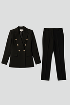 Sydney | Double-Breasted Blazer And Straight Leg Trouser Set For Women