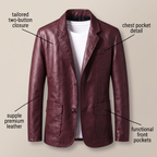 ALESSANDRO LEATHER BLAZER