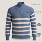 BLACKWELL STRIPE ZIP SWEATER