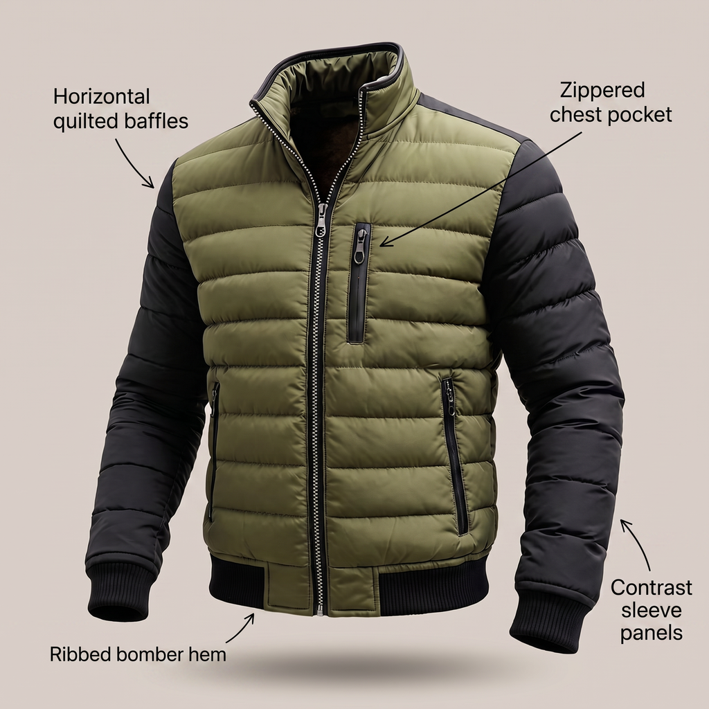 BLAKE QUILTED ZIP JACKET