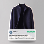 FERRARA CASHMERE ZIP-THROUGH JACKET