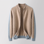 FERRARA CASHMERE ZIP-THROUGH JACKET