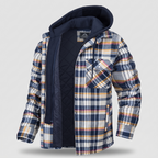 HARRY JACKET FLANNEL WITH REMOVABLE HOOD
