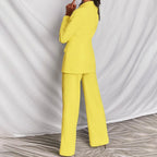Tirzah | Wide Leg Blazer Set For Women