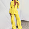 Tirzah | Wide Leg Blazer Set For Women