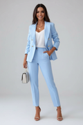 Scarlett | Double-Breasted Blazer Suit Set For Women
