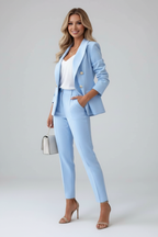 Scarlett | Double-Breasted Blazer Suit Set For Women